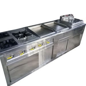 Commercial Gas and Electric Cooker Unit