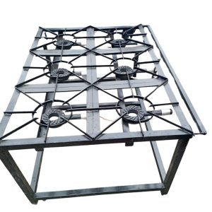 Commercial Six-Burner Gas Cooker