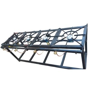 Mild Steel Four-Burner High-Pressure Gas Cooker