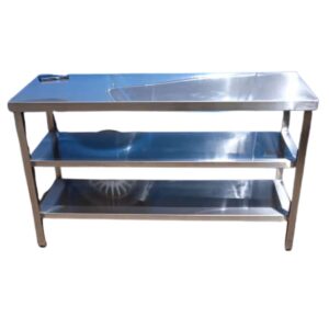 Stainless Steel Bakery Table with Two Shelves