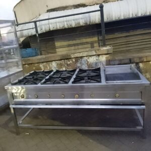 Stainless Steel Combine Gas Cooker