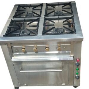 Stainless Steel Combined Gas Cooker and Electric Oven