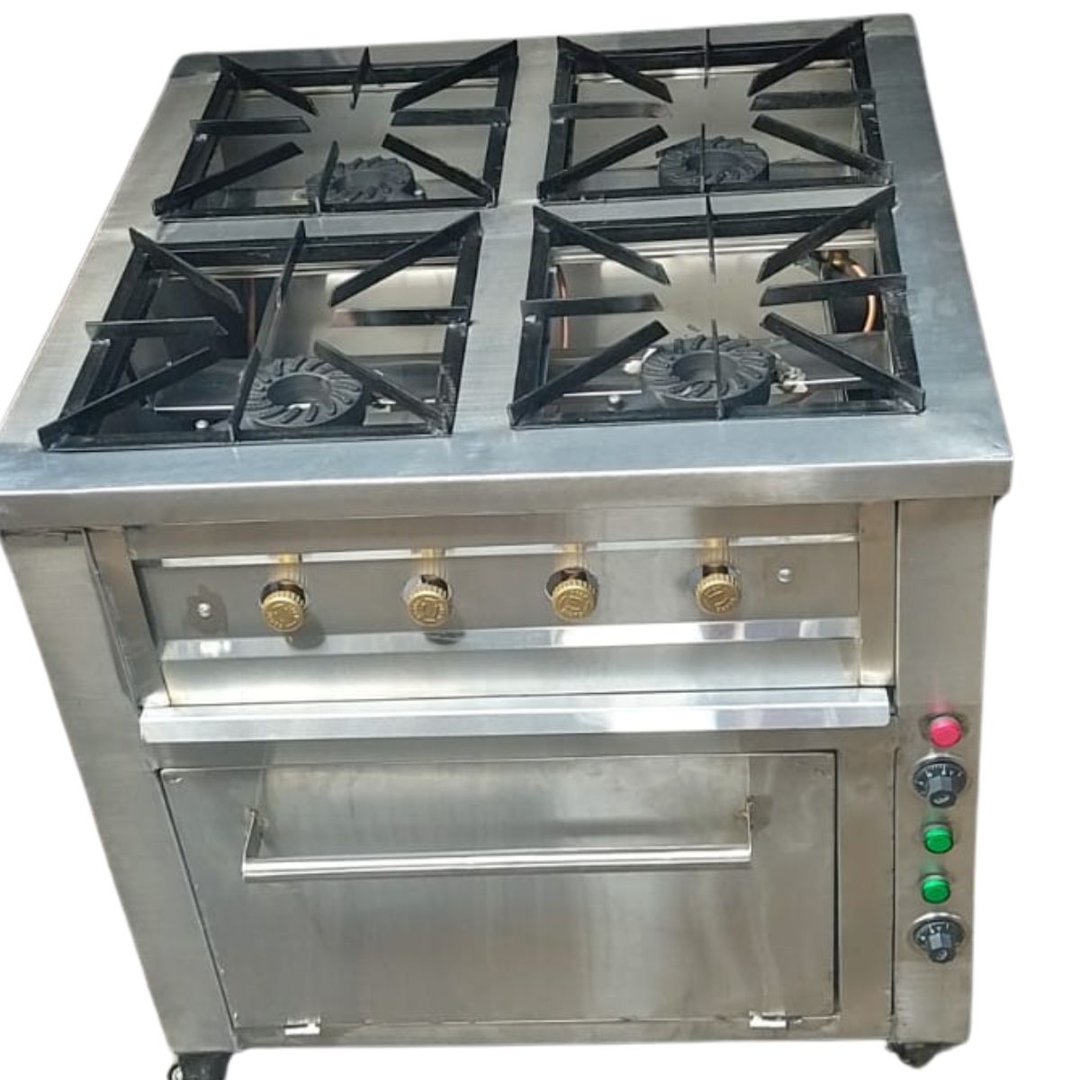 Stainless Steel Combined Gas Cooker and Electric Oven