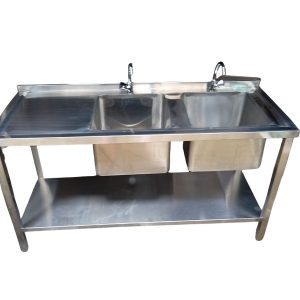 Stainless Steel Commercial Double Sink