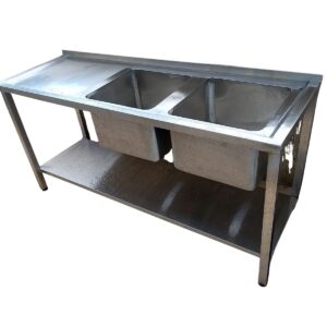 Stainless Steel Commercial Kitchen Double Sink