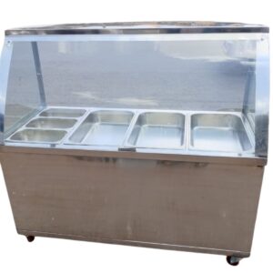 Stainless Steel Electric Food Warmer Display