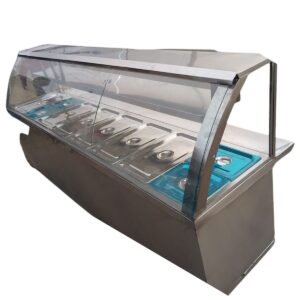 Stainless Steel Electric Food Warmer Display